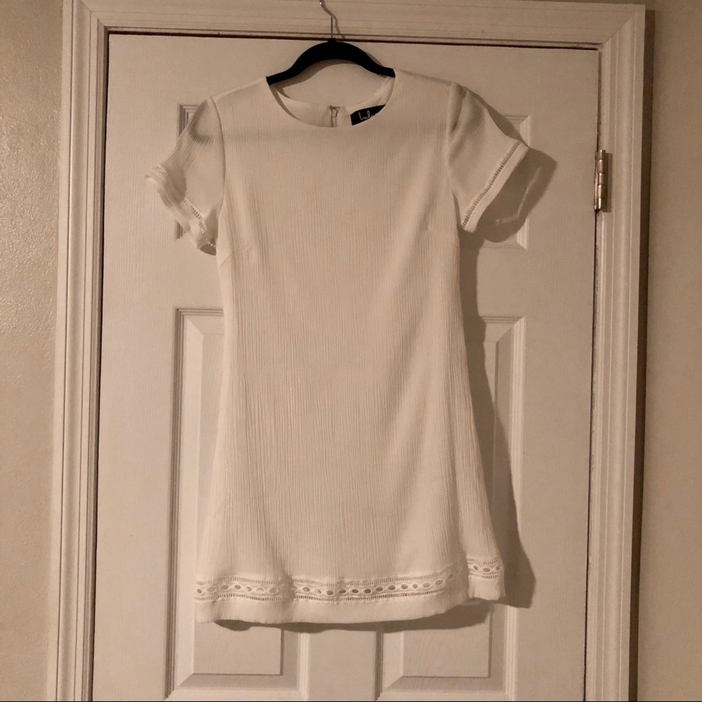 Lulus Perfect Time White Shift Dress